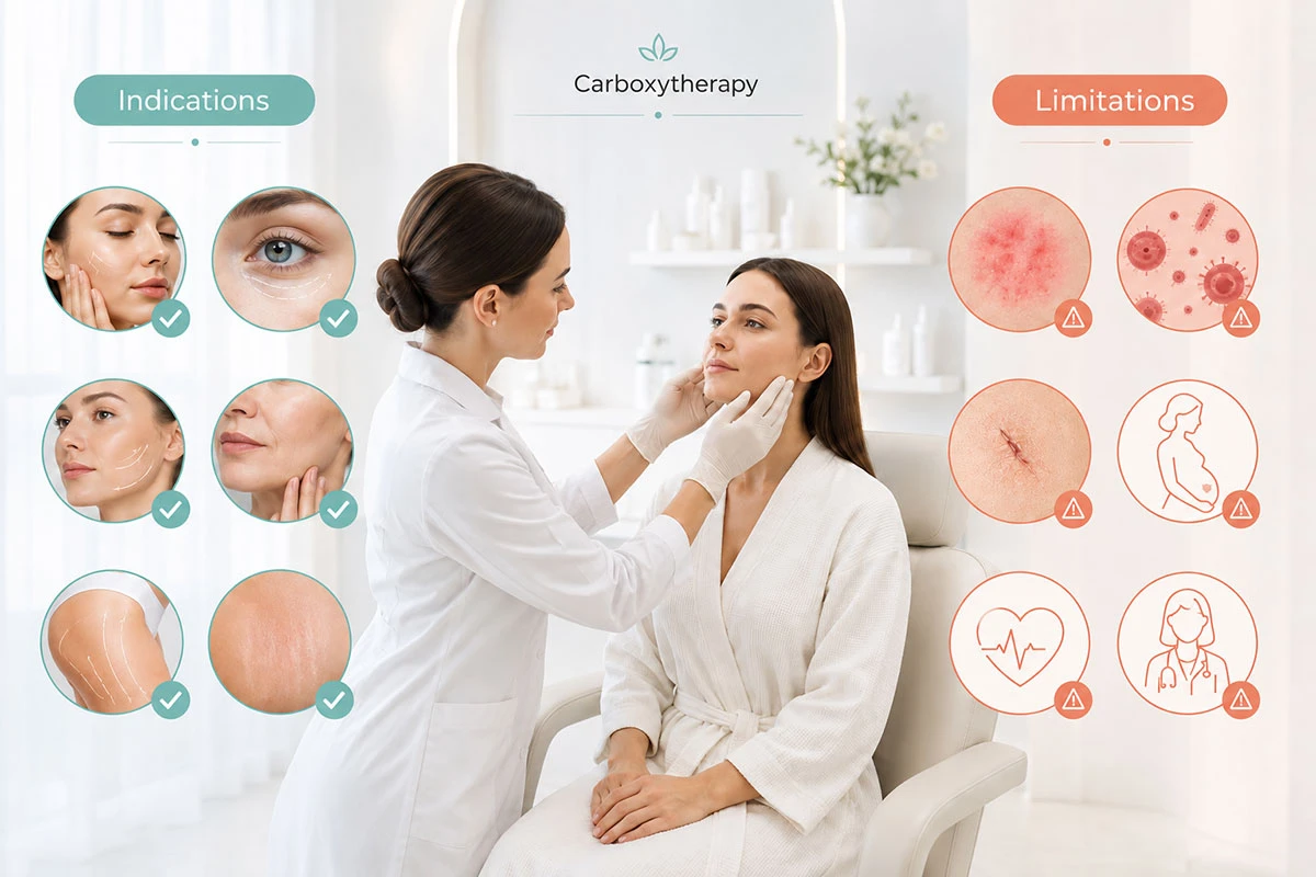 Indikationen und Einschränkungen der Carboxytherapie