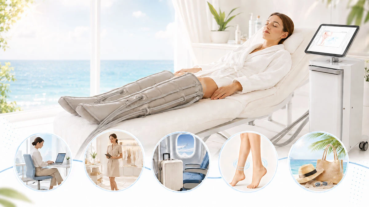 Pressotherapie im Sommer