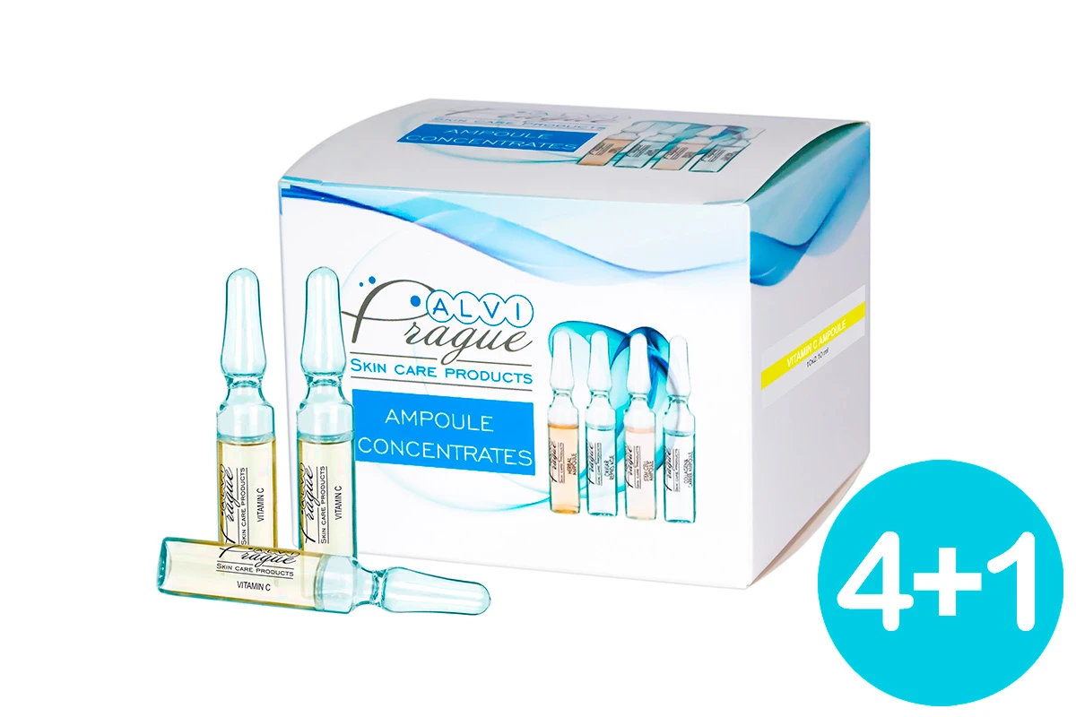 Ein Satz Ampullen für das Gesicht aus 4 Arten von 12x2 ml herbal